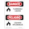 Signmission OSHA Sign, 10" Height, Rigid Plastic, Flammable Liquids Bilingual Spanish, VS-1239 OS-DS-P-710-VS-1239 - alternate 1
